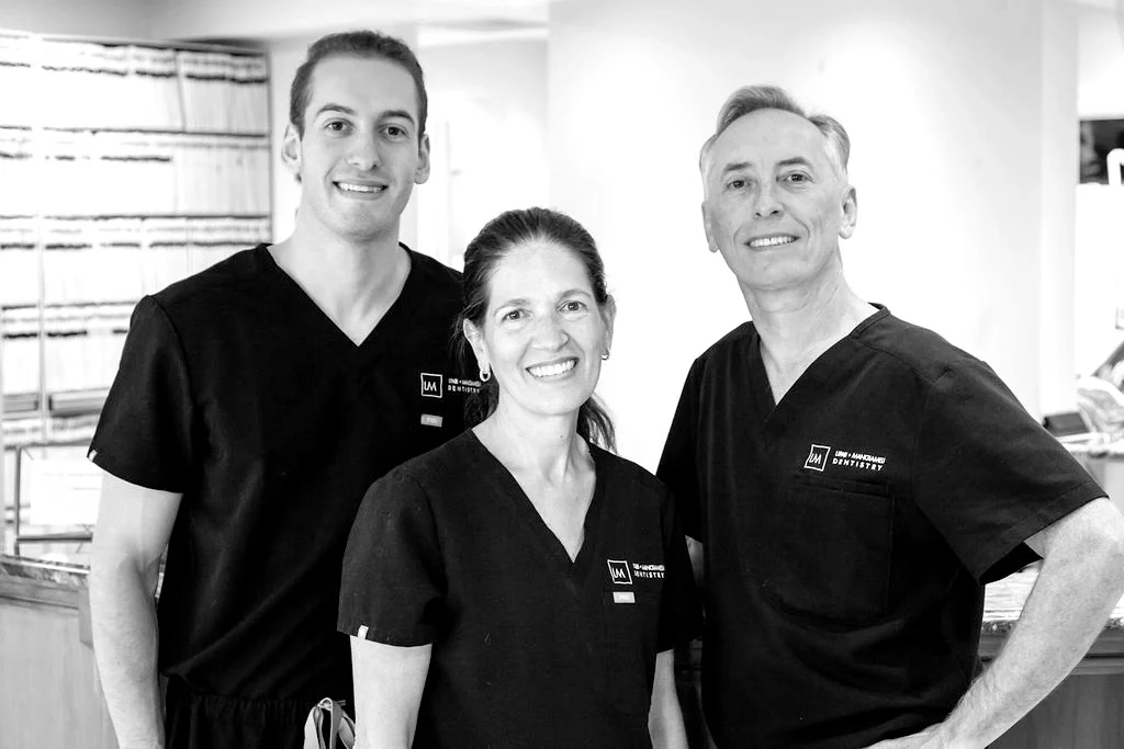 Dr. Richard M. Lipari, Dr. Annemarie Mangiameli and Dr. Richard J. Lipari, left to right, in the office.